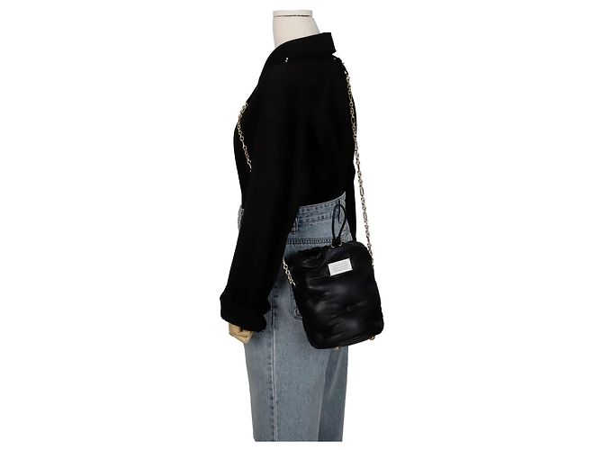 Maison Martin Margiela Borsa a Spalla Glam Slam Bucket Nero - vista 12