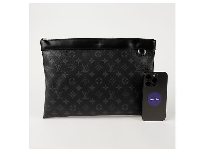 Louis Vuitton Clutch Pochette Apollo Nero - vista 4