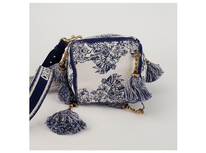Dior Borsa a Spalla Diable Bucket Blu - vista 6