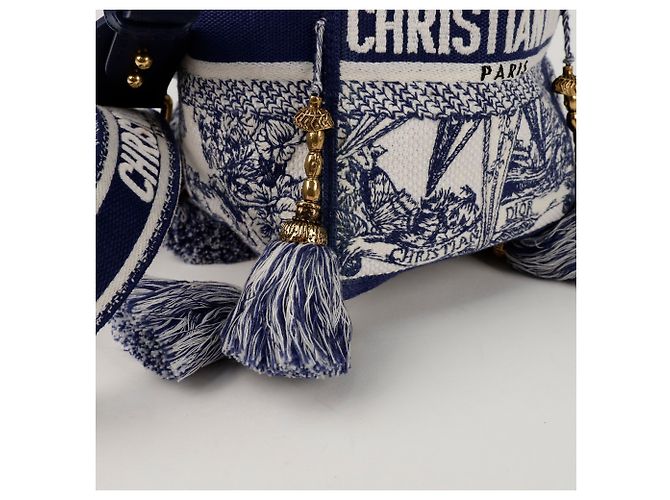 Dior Borsa a Spalla Diable Bucket Blu - vista 7