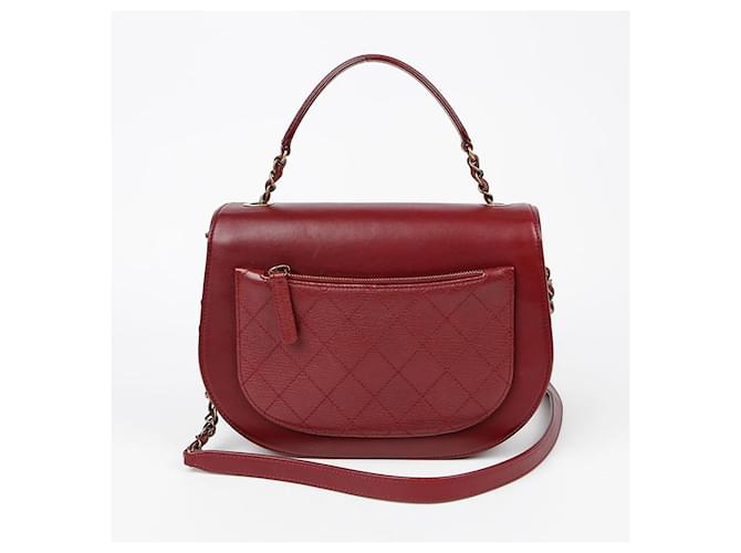 Chanel Borsa a tracolla Coco Curve Rosso - vista 5