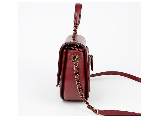 Chanel Borsa a tracolla Coco Curve Rosso - vista 6