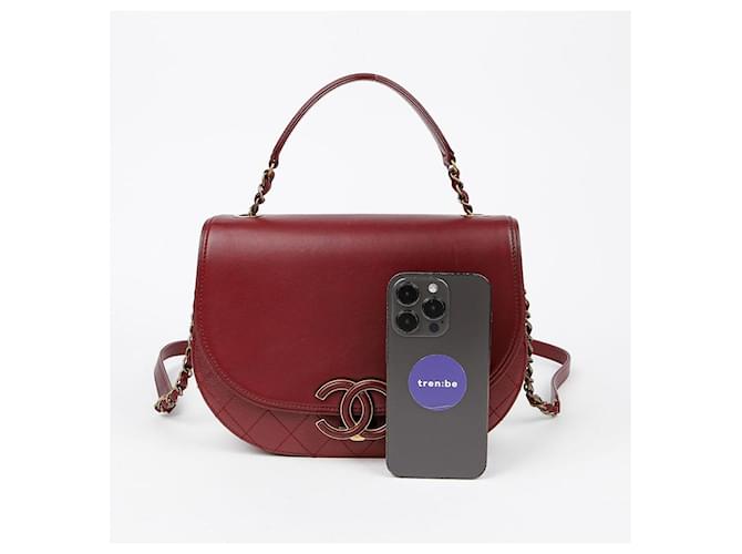 Chanel Borsa a tracolla Coco Curve Rosso - vista 9