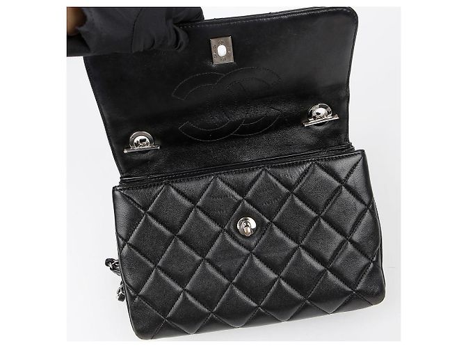 Trendy CC Chanel Borsa a spalla piccola CC alla moda Nero - vista 12