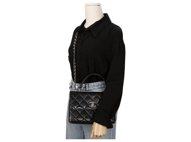 Trendy CC Chanel Borsa a spalla piccola CC alla moda Nero - vista 14