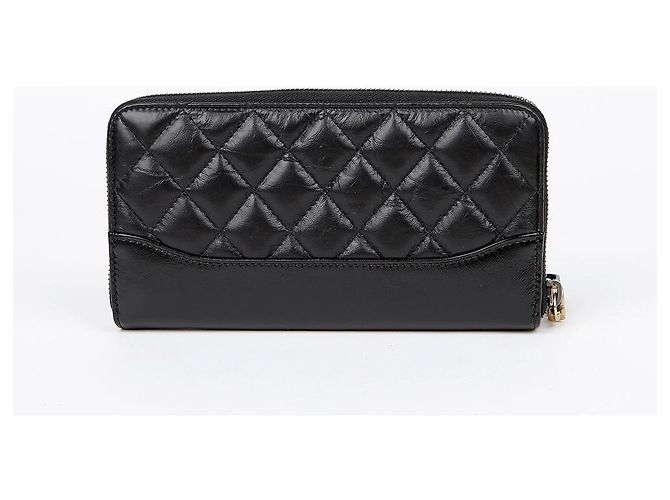 Chanel Cartera Larga con Cremallera Gabrielle Negro - vista 3