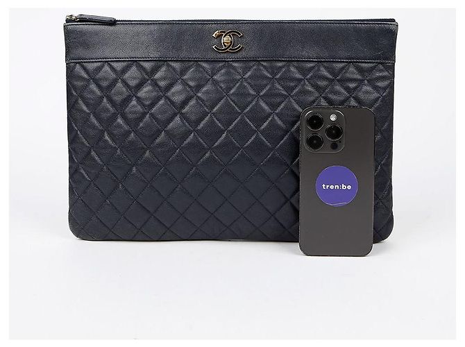 Chanel Mademoiselle Clutch Grande Blu - vista 10