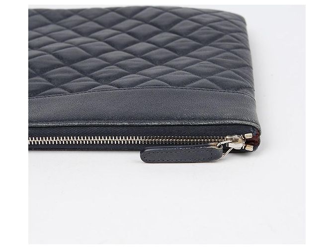Chanel Mademoiselle Clutch Grande Blu - vista 8