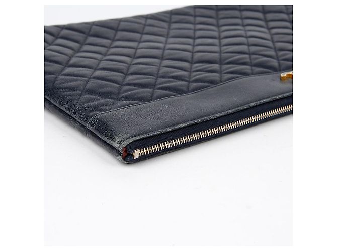 Chanel Mademoiselle Clutch Grande Blu - vista 9