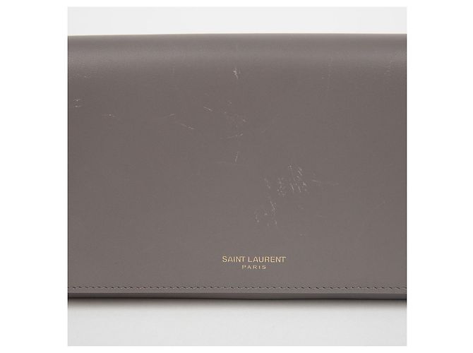 Saint Laurent Langer Geldbeutel mit Klappe Braun - Ansicht 2
