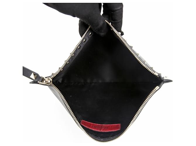 Valentino Clutch Rockstud Nero - vista 10