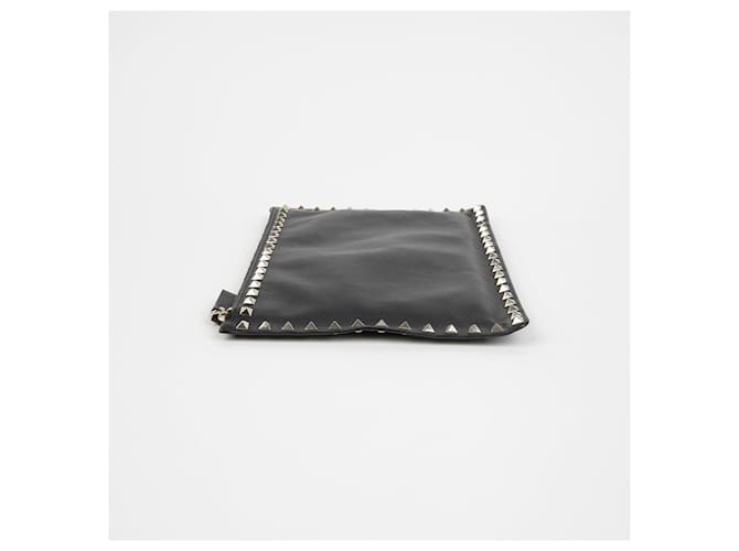 Valentino Clutch Rockstud Nero - vista 5
