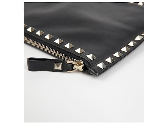 Valentino Clutch Rockstud Nero - vista 8