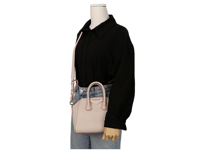 Givenchy Borsa a Spalla Antigona Mini Tote Rosa - vista 15