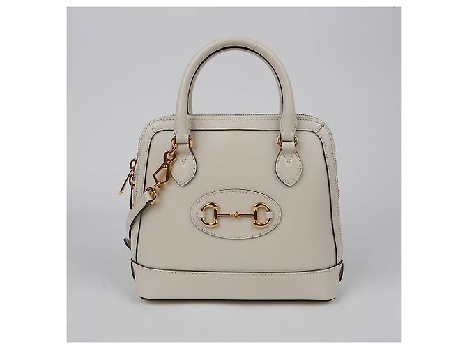 Gucci Borsa a mano Horsebit Small con manico superiore Bianco - vista 2