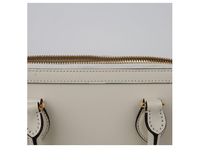 Gucci Borsa a mano Horsebit Small con manico superiore Bianco - vista 5