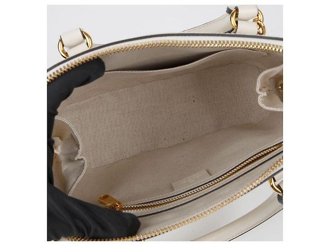 Gucci Borsa a mano Horsebit Small con manico superiore Bianco - vista 9