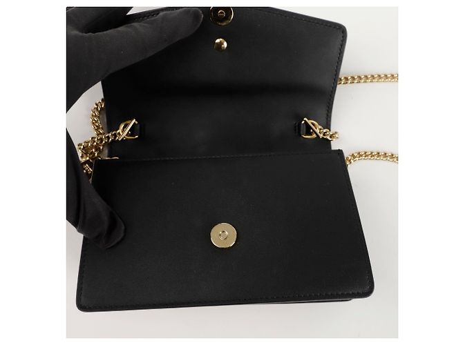 Gucci Borsa a tracolla incrociata Silvi Super Mini Chain Nero - vista 8