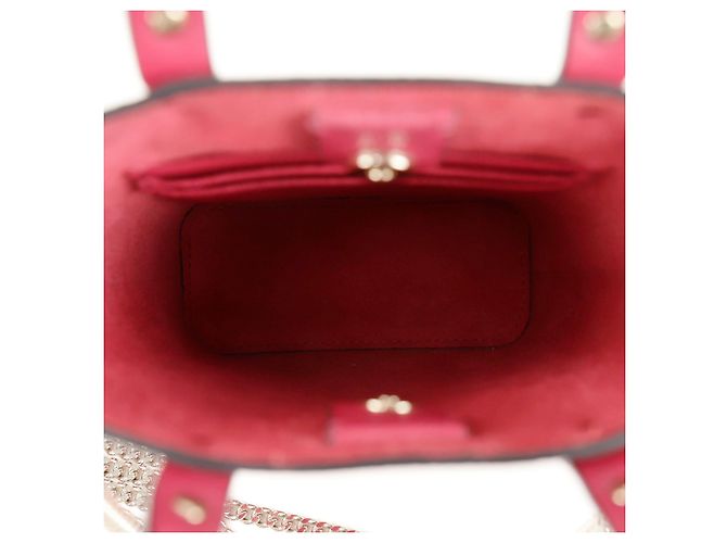 Valentino Borsa a Spalla Rockstud Chain Tote Rosa - vista 8