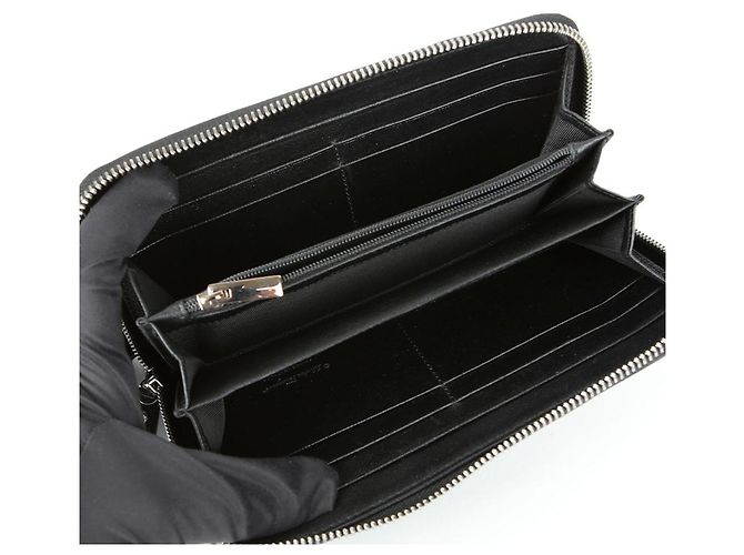 Salvatore Ferragamo Cartera larga Gancini Negro - vista 10