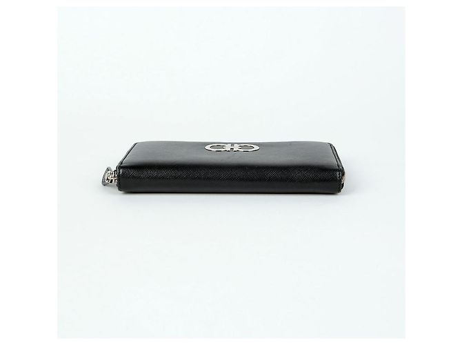 Salvatore Ferragamo Cartera larga Gancini Negro - vista 5