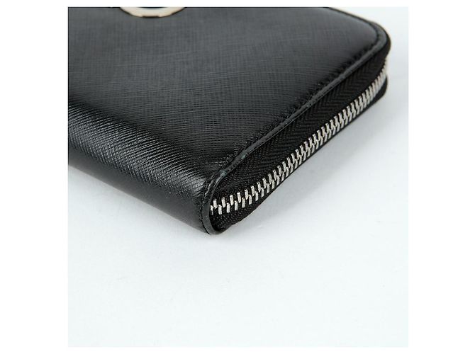 Salvatore Ferragamo Cartera larga Gancini Negro - vista 6