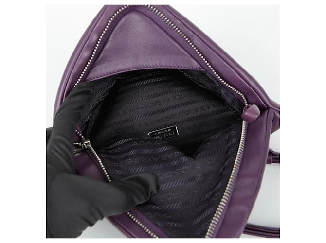 Prada Bolso de hombro triangular Púrpura - vista 10