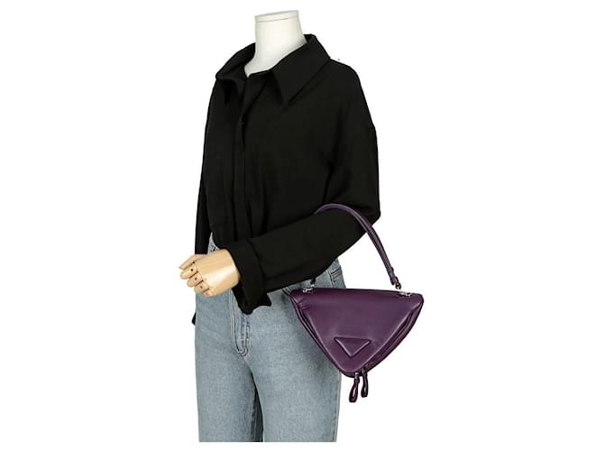 Prada Bolso de hombro triangular Púrpura - vista 11