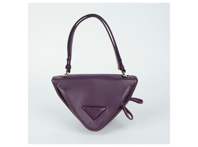 Prada Bolso de hombro triangular Púrpura - vista 2