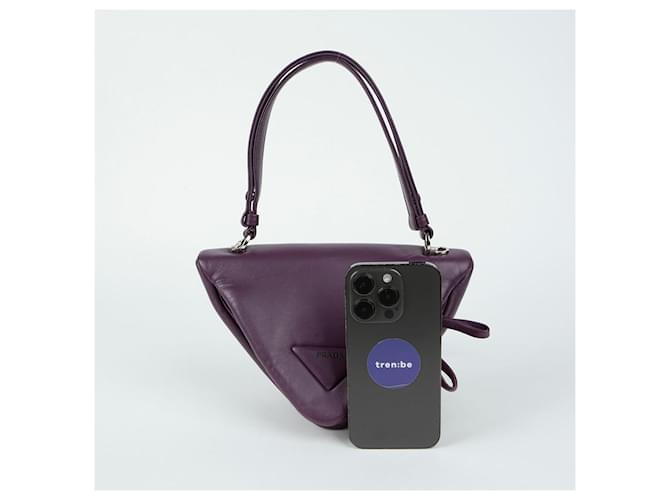 Prada Bolso de hombro triangular Púrpura - vista 9