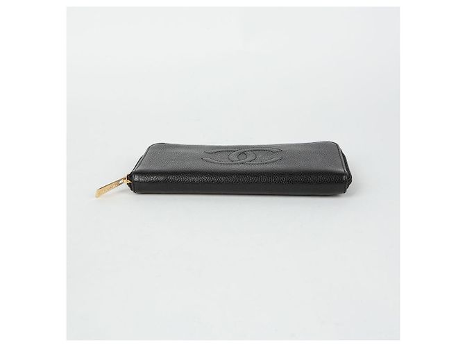 Timeless Chanel Cartera larga atemporal de piel de caviar Negro - vista 6