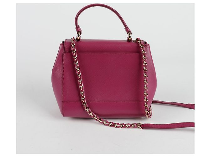 Salvatore Ferragamo Borsa a spalla con fiocco Porpora - vista 4