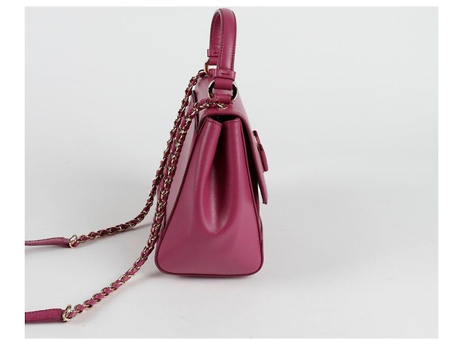 Salvatore Ferragamo Borsa a spalla con fiocco Porpora - vista 5