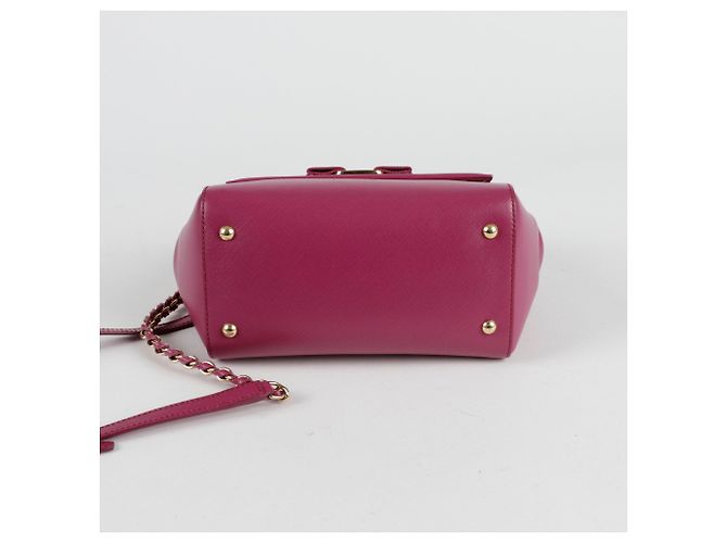 Salvatore Ferragamo Borsa a spalla con fiocco Porpora - vista 6