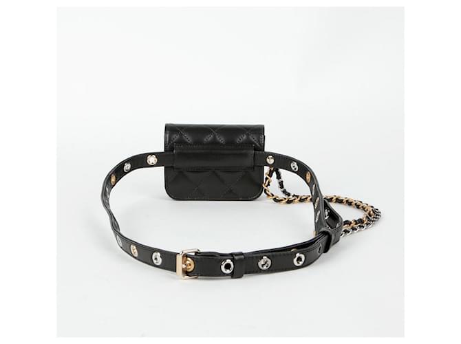 Chanel CC Logo Gürteltasche Schwarz - Ansicht 4