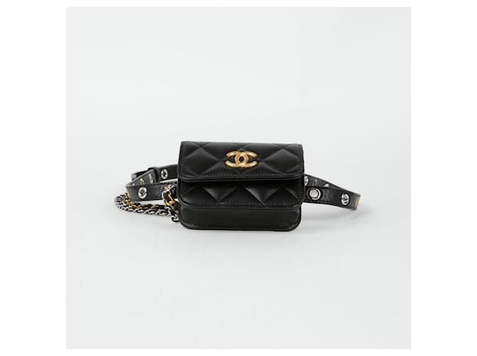 Chanel CC Logo Gürteltasche Schwarz - Ansicht 7