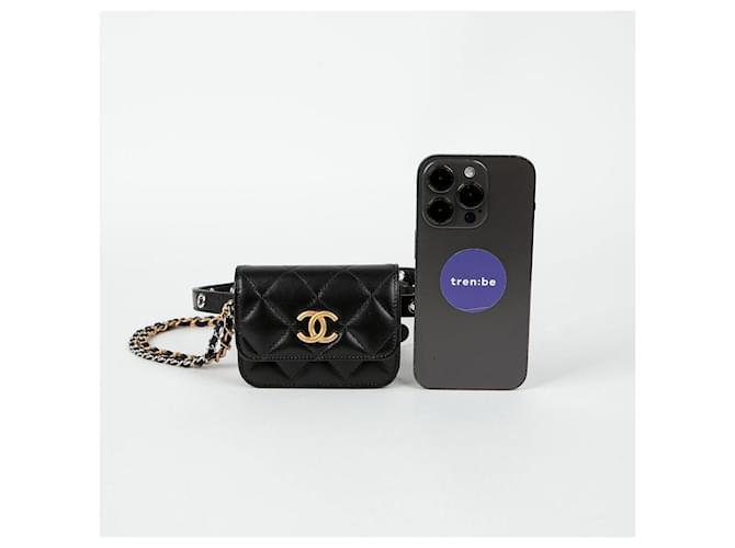 Chanel CC Logo Gürteltasche Schwarz - Ansicht 8