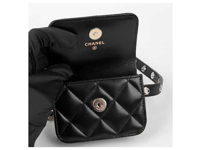 Chanel CC Logo Gürteltasche Schwarz - Ansicht 9