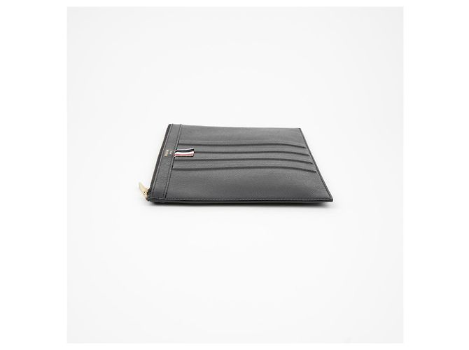 Thom Browne Clutch Pequeño Debossed Negro - vista 4