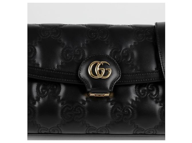 Gucci Borsa a spalla incrociata piccola matelassé Nero - vista 2