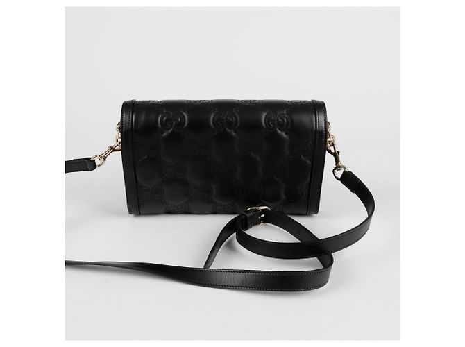 Gucci Borsa a spalla incrociata piccola matelassé Nero - vista 3