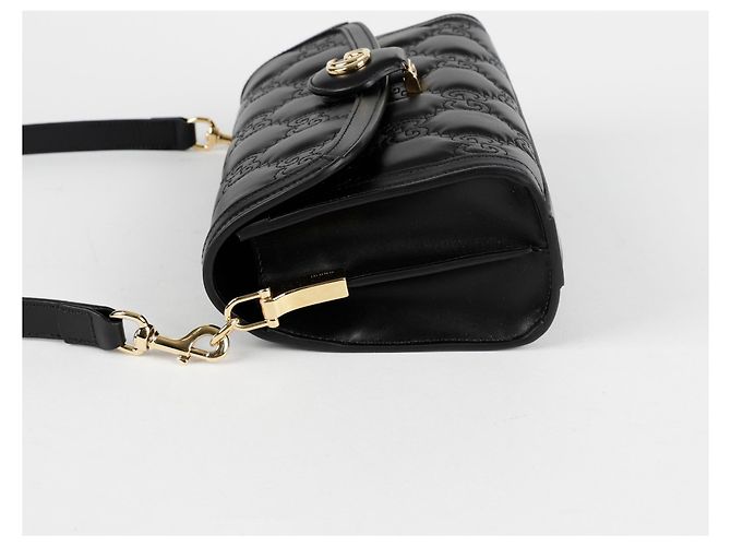 Gucci Borsa a spalla incrociata piccola matelassé Nero - vista 4