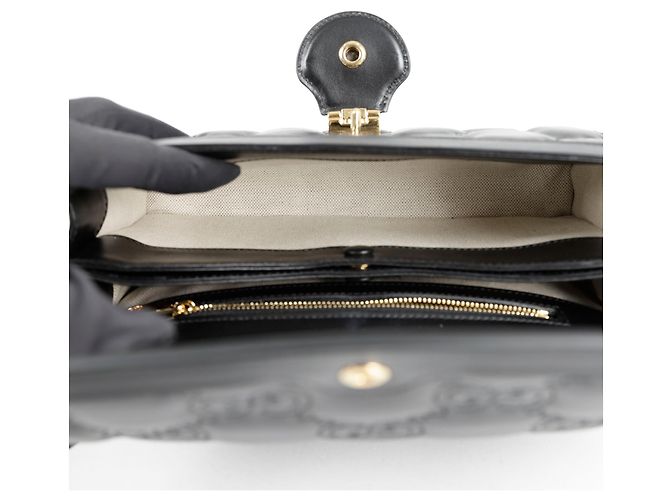 Gucci Borsa a spalla incrociata piccola matelassé Nero - vista 9