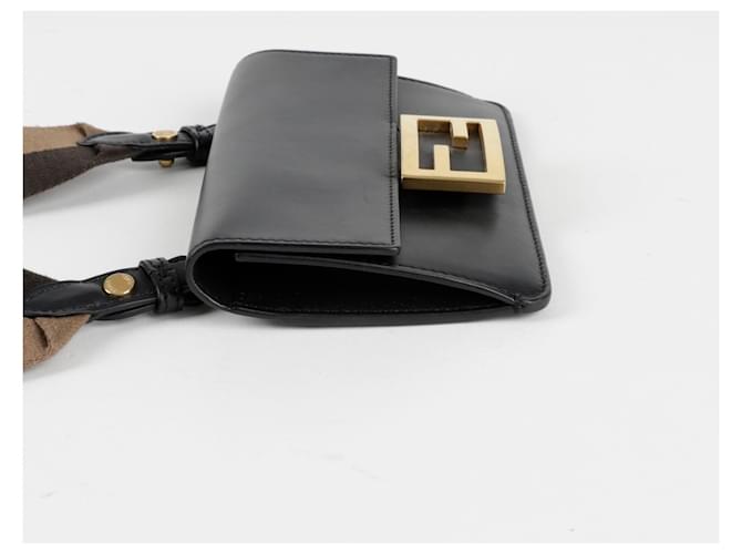 Fendi Mini borsa a spalla Baguette Nero - vista 4