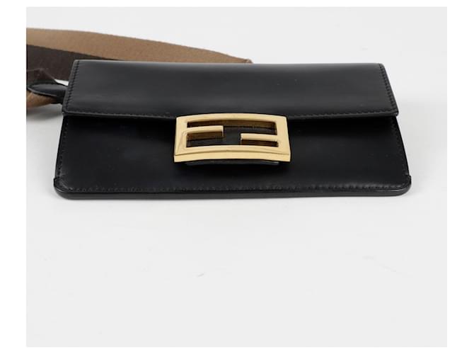Fendi Mini borsa a spalla Baguette Nero - vista 5