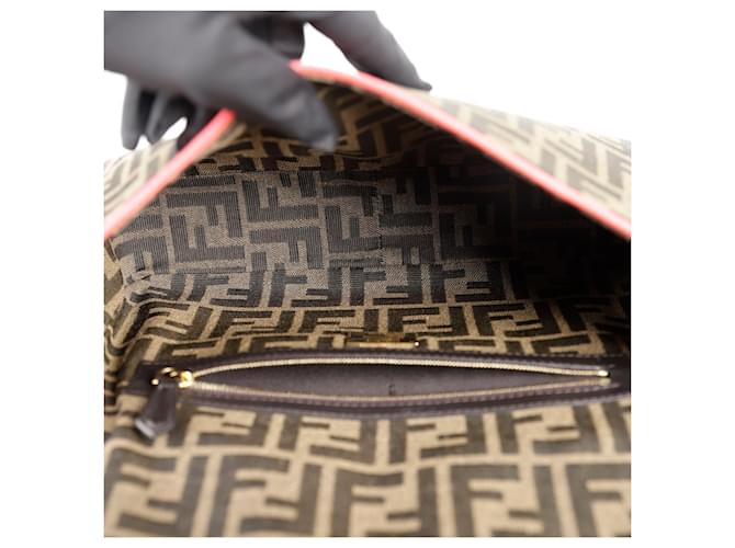 Fendi Baguette Medium Schultertasche Braun - Ansicht 9