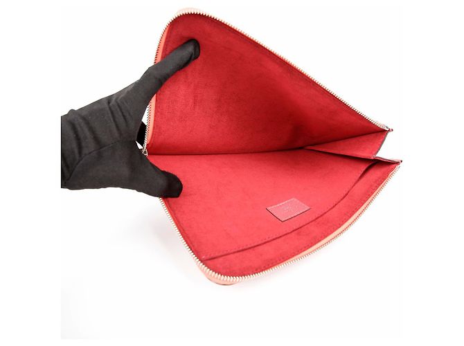 Louis Vuitton Clutch Jour PM Size Rosso - vista 9