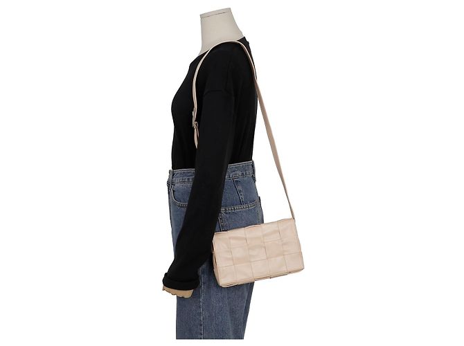 Bottega Veneta Cassette Schulter-Crossbody-Tasche Weiß - Ansicht 12