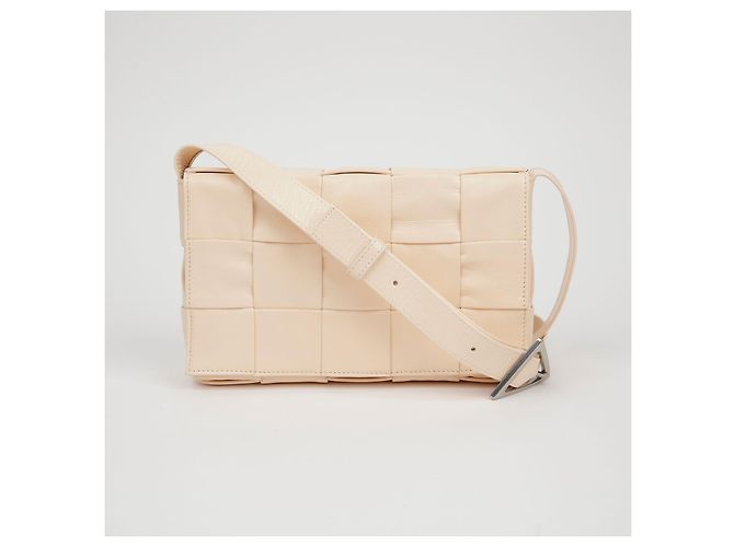 Bottega Veneta Cassette Schulter-Crossbody-Tasche Weiß - Ansicht 2