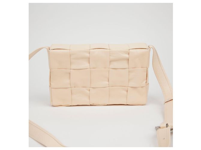 Bottega Veneta Cassette Schulter-Crossbody-Tasche Weiß - Ansicht 3